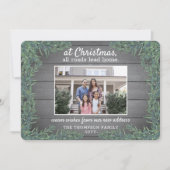 1写真の新しいホームアドレス変更クリスマスムービング シーズンカード (正面)