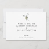 1写真エレガントHAPPY HOLIDAYSクリスマス (裏面)