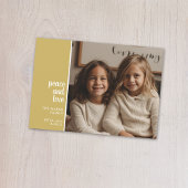 1写真コラージュミニマルクリスマス金ゴールド平和愛 シーズンカード