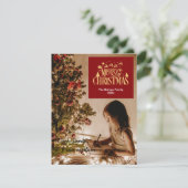 1写真メリーモダンクリスマス親愛サンタ シーズンカード (スタンド正面)