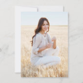 1写真卒業エレガント黒モダンと金ゴールド セーブザデート (裏面)