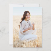 1写真卒業エレガント黒モダンと金ゴールド セーブザデート (裏面)