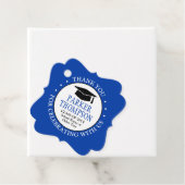 1写真卒業サンキューブルー王室のドファンシー フェイバータグ (インサイチュ)