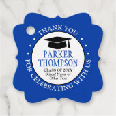 1写真卒業サンキューブルー王室のドファンシー フェイバータグ (正面)