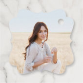 1写真卒業サンキューブルー金ゴールド白ファンシー フェイバータグ (裏面)