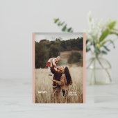 1写真手書きスクリプトメリークリスマス 箔シーズンポストカード (立ち正面)