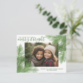 1写真明メリーるい書道のクリモダンスマス シーズンポストカード (スタンド正面)