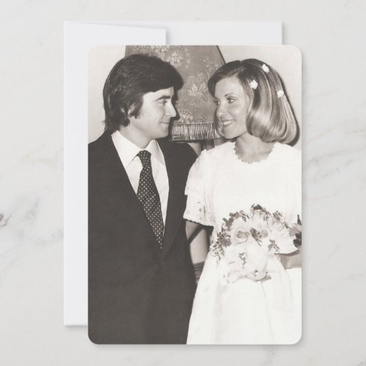 1写真記念日サプライズパーティーブラックと金ゴールド 招待状 (裏面)