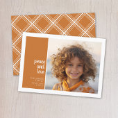 1写真 – Christmas peace love terra cotta シーズンカード