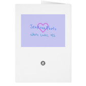 1冬のウッドランド平和カード (裏面)