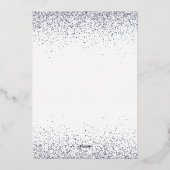 1凍ってい歳の誕生日マンガ城 箔招待状 (裏面)