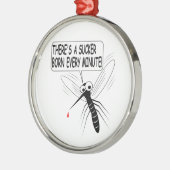 1分ごとに吸生まれい込む メタルオーナメント (左)