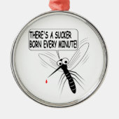 1分ごとに吸生まれい込む メタルオーナメント (正面)