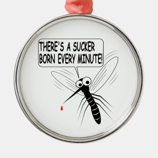 1分ごとに吸生まれい込む メタルオーナメント (正面)