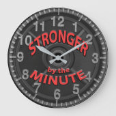 1分ごとに強く ラージ壁時計 (正面)