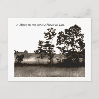 1分間も早く1分間は… ポストカード