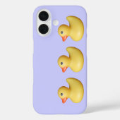 1列に3羽の黄色いアヒル Case-Mate iPhoneケース (裏面)