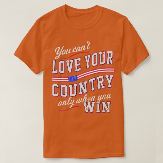 1勝てば国を愛せない Tシャツ (デザイン正面)