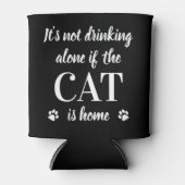 1匹で飲まない愛猫の写真が可愛い 缶クーラー (正面)