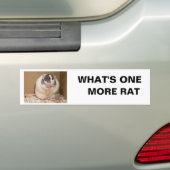 1匹のより多くのラットはである何 バンパーステッカー (車上)