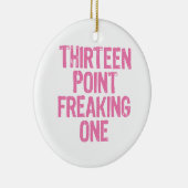 1匹のオーナメントをひどく神経質にする13ポイント セラミックオーナメント (右)