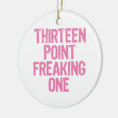 1匹のオーナメントをひどく神経質にする13ポイント セラミックオーナメント (左)