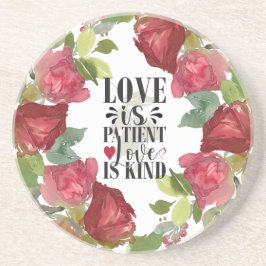 1匹のコリンチア人13:4愛は忍耐強い愛は優しい コースター