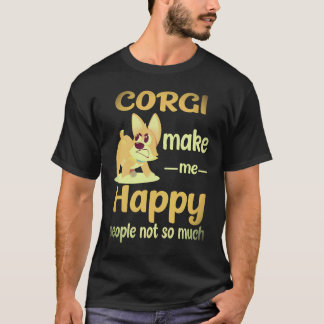 1匹のコーギーは私を幸せにしてくれる、人間はそれほどコーギー Tシャツ