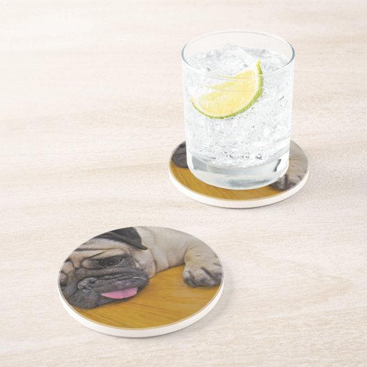 1匹のパグ余りにも多くのコースター コースター (側面)