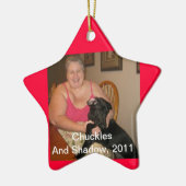 1匹の二重オーナメント セラミックオーナメント (左)