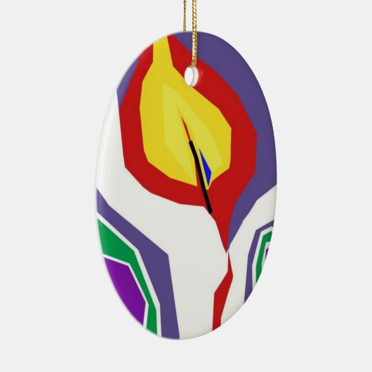 1匹の少し蝋燭のオーナメント セラミックオーナメント (右)