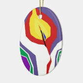 1匹の少し蝋燭のオーナメント セラミックオーナメント (左)