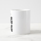 1匹の巨大なマグ |名前をカスタムするノベルティ ジャンボコーヒーマグカップ (正面)