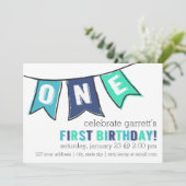 1匹の旗の招待状-男の子 招待状 (スタンド正面)