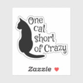 1匹の猫が足熱狂するりない シール (シート)