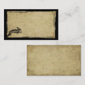 1匹の跳躍のノウサギは名刺を整えます 名刺 (正面/裏面)