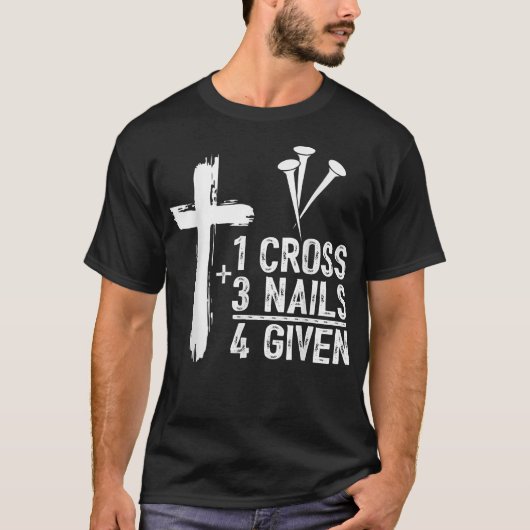 1十三爪、 ネイル,イエス・キリスト教復活祭 Tシャツ (正面)