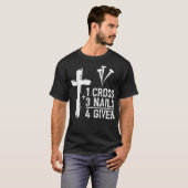 1十三爪、 ネイル,イエス・キリスト教復活祭 Tシャツ (正面フル)