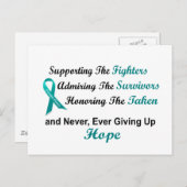 1卵巣がん顕彰を支持する ポストカード (正面/裏面)