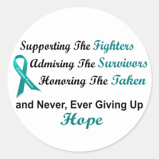 1卵巣がん顕彰を支持する ラウンドシール (正面)