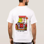 1台の注目されたジャッキ Tシャツ (裏面)