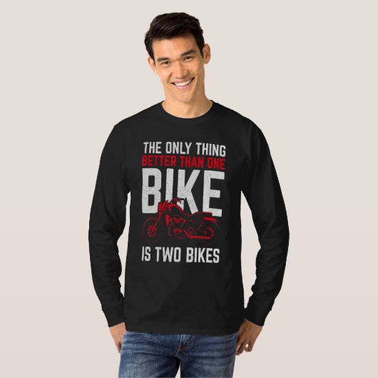 1台の自転車より良いのは2台の自転車B Tシャツ (正面フル)