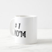 1号母の母の日の贈り物 コーヒーマグカップ (正面左)