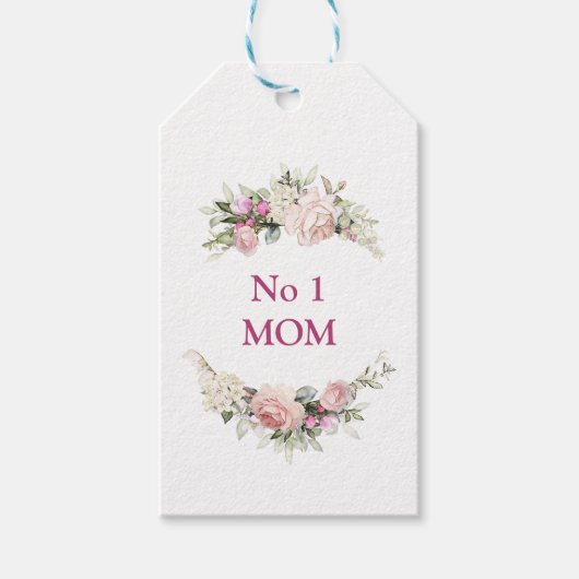 1号母マザーズデイ引用文 ギフトタグ (正面)