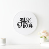 1名の医師 ラージ壁時計 (ホーム)