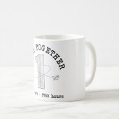 1周年おめでとう - 初めての記念日をお祝いしよう コーヒーマグカップ (正面右)