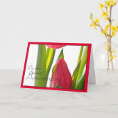 1周年を迎える カード (黄色い花)