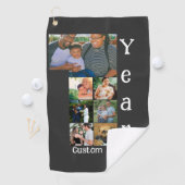 1周年カスタム記念結婚7写真集 ゴルフタオル (インサイチュ)