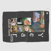 1周年カスタム記念結婚7写真集 ゴルフタオル (横)