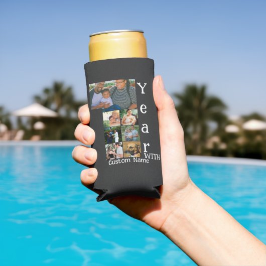 1周年カスタム記念結婚7写真集 スリム缶クーラー (インサイチュ プール)